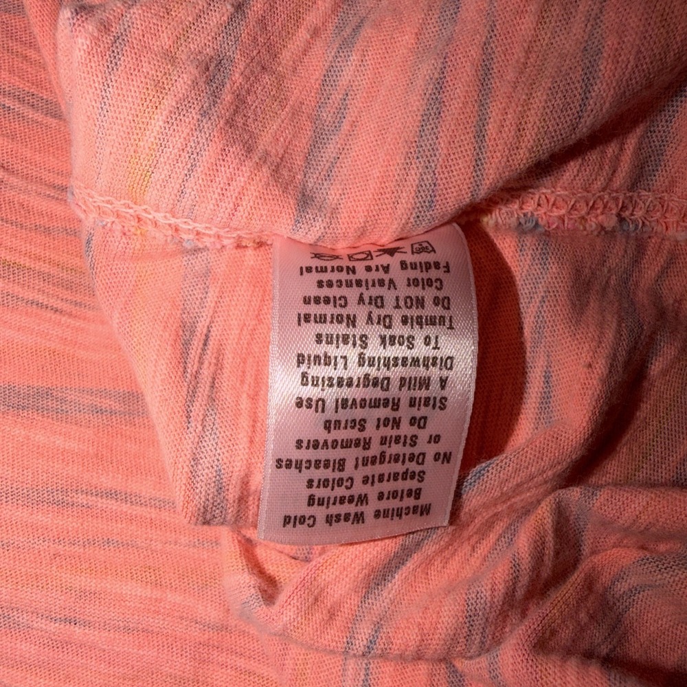Fresh Produce Striped Top Size Medium High Low Curved Hem - Picture 6 of 6